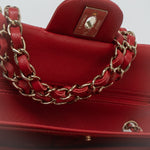 CHANEL Handbag 22P Red Caviar Quilted Classic Flap Small LGHW - Redeluxe