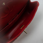 CHANEL Handbag 22P Red Caviar Quilted Classic Flap Small LGHW - Redeluxe