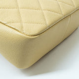 CHANEL Handbag 22P Shiny Yellow Caviar Quilted Small Chain Melody Flap - Redeluxe
