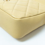 CHANEL Handbag 22P Shiny Yellow Caviar Quilted Small Chain Melody Flap - Redeluxe