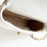 CHANEL Handbag 22P White Lambskin Quilted 19 Flap Small MHW - Redeluxe