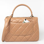 CHANEL Handbag 22S Beige / Light Caramel Lambskin Quilted Trendy CC Small Light Gold Hardware - Redeluxe