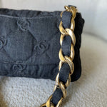 CHANEL Handbag 22S Black Denim CC Quilted Funky Town Flap - Redeluxe
