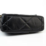 CHANEL Handbag 22S Black Lambskin Quilted 19 Flap Small Mixed Reverse Hardware - Redeluxe