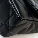 CHANEL Handbag 22S Black Lambskin Quilted 19 Flap Small Mixed Reverse Hardware - Redeluxe
