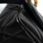 CHANEL Handbag 22S Black Lambskin Quilted 19 Flap Small Mixed Reverse Hardware - Redeluxe