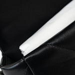 CHANEL Handbag 22S Black Lambskin Quilted 19 Flap Small Mixed Reverse Hardware - Redeluxe