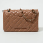 CHANEL Handbag 22S Caramel Lambskin Quilted Classic Flap Medium LGHW - Redeluxe