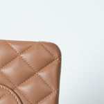 CHANEL Handbag 22S Caramel Lambskin Quilted Classic Flap Medium LGHW - Redeluxe