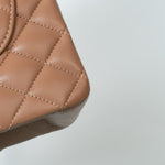 CHANEL Handbag 22S Caramel Lambskin Quilted Classic Flap Medium LGHW - Redeluxe