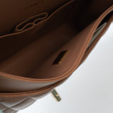 CHANEL Handbag 22S Caramel Lambskin Quilted Classic Flap Medium LGHW - Redeluxe