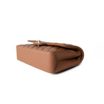 CHANEL Handbag 22S Caramel Lambskin Quilted Medium Classic Flap Light Gold Hardware - Redeluxe