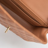 CHANEL Handbag 22S Caramel Mini Rectangular Lambskin Quilted LGHW - Redeluxe