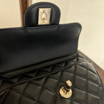 CHANEL Handbag 22S CC In Love Black Lambskin Quilted Large Heart Bag LGHW - Redeluxe
