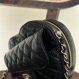 CHANEL Handbag 22S CC In Love Black Lambskin Quilted Large Heart Bag LGHW - Redeluxe
