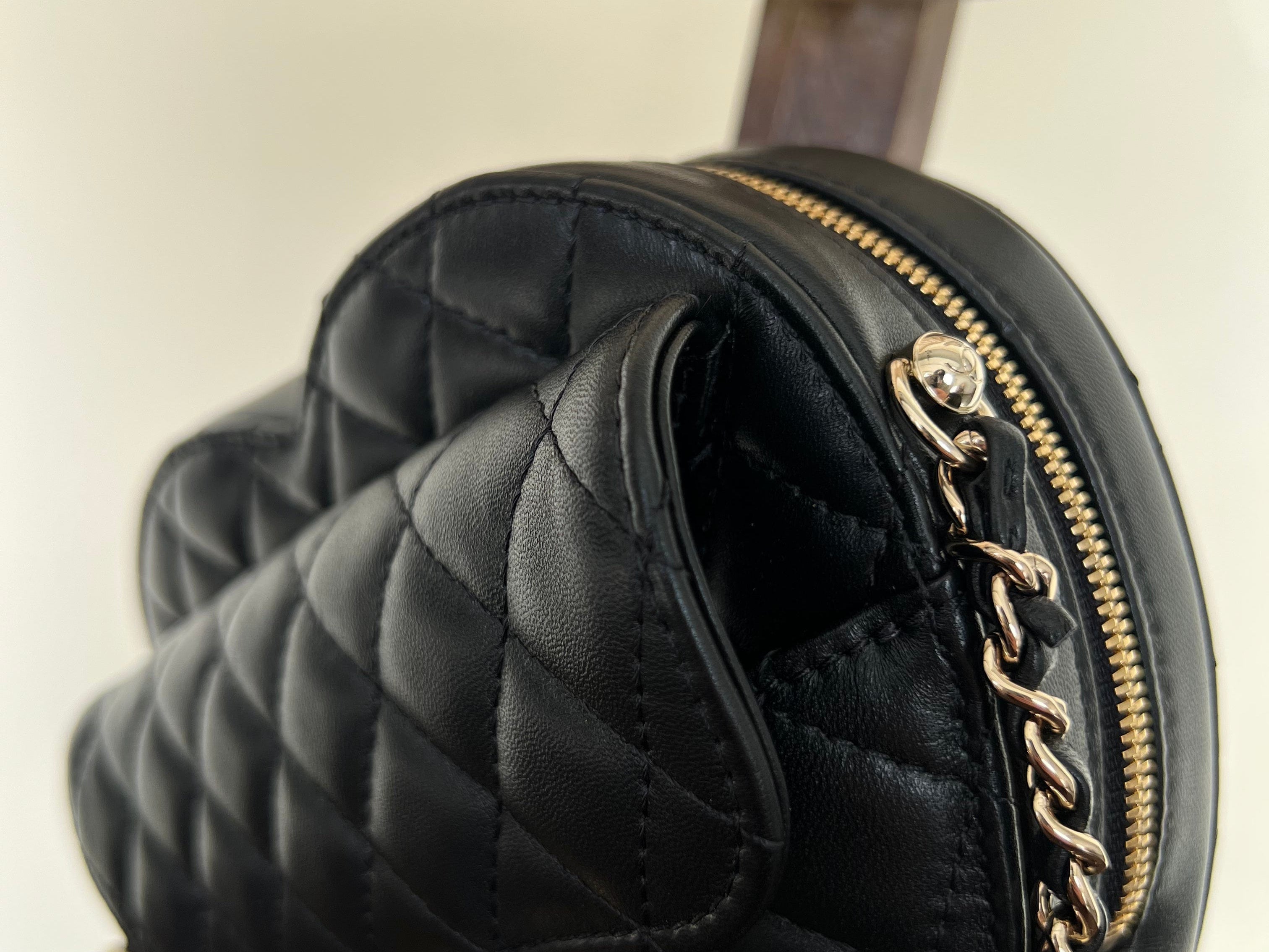 CHANEL Handbag 22S CC In Love Black Lambskin Quilted Large Heart Bag LGHW - Redeluxe