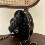 CHANEL Handbag 22S CC In Love Black Lambskin Quilted Large Heart Bag LGHW - Redeluxe