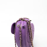 CHANEL Handbag 22S CC In Love Purple Lambskin Quilted Large Heart Bag - Redeluxe