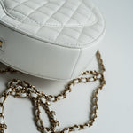 CHANEL Handbag 22S CC In Love White Lambskin Quilted Large Heart Bag LGHW - Redeluxe