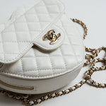 CHANEL Handbag 22S CC In Love White Lambskin Quilted Large Heart Bag LGHW - Redeluxe