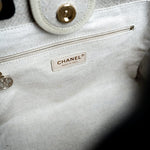 CHANEL Handbag 22S Dark Beige Deauville Shopping Bag Small Light Gold Hardware - Redeluxe