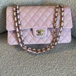 CHANEL Handbag 22S Light Pink Caviar Quilted Classic Flap Medium LGHW - Redeluxe