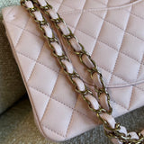 CHANEL Handbag 22S Light Pink Caviar Quilted Classic Flap Medium LGHW - Redeluxe