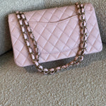 CHANEL Handbag 22S Light Pink Caviar Quilted Classic Flap Medium LGHW - Redeluxe