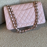 CHANEL Handbag 22S Light Pink Caviar Quilted Classic Flap Medium LGHW - Redeluxe