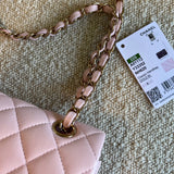 CHANEL Handbag 22S Light Pink Caviar Quilted Classic Flap Medium LGHW - Redeluxe