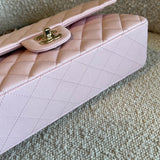 CHANEL Handbag 22S Light Pink Caviar Quilted Classic Flap Medium LGHW - Redeluxe