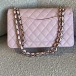 CHANEL Handbag 22S Light Pink Caviar Quilted Classic Flap Medium LGHW - Redeluxe