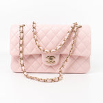 CHANEL Handbag 22S Light Pink Caviar Quilted Classic Flap Medium LGHW - Redeluxe