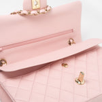 CHANEL Handbag 22S Light Pink Caviar Quilted Classic Flap Medium LGHW - Redeluxe