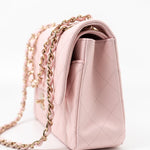 CHANEL Handbag 22S Light Pink Caviar Quilted Classic Flap Medium LGHW - Redeluxe