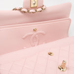 CHANEL Handbag 22S Light Pink Caviar Quilted Classic Flap Medium LGHW - Redeluxe