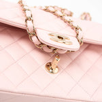 CHANEL Handbag 22S Light Pink Caviar Quilted Classic Flap Medium LGHW - Redeluxe