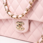 CHANEL Handbag 22S Light Pink Caviar Quilted Classic Flap Medium LGHW - Redeluxe