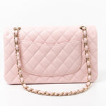 CHANEL Handbag 22S Light Pink Caviar Quilted Classic Flap Medium LGHW - Redeluxe