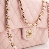 CHANEL Handbag 22S Light Pink Caviar Quilted Classic Flap Medium LGHW - Redeluxe