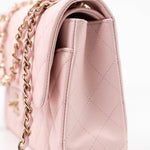Chanel 22S Light Pink Caviar Quilted Classic Flap Medium LGHW - Redeluxe