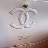 CHANEL Handbag 22S Light Pink Caviar Quilted Classic Flap Medium LGHW - Redeluxe