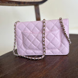 CHANEL Handbag 22S LIGHT PINK CAVIAR QUILTED WALLET ON CHAIN GHW (WOC) - Redeluxe