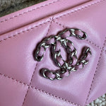 CHANEL Handbag 22S Pink 19 Flap Card Holder - Redeluxe