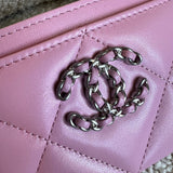 CHANEL Handbag 22S Pink 19 Flap Card Holder - Redeluxe
