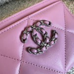 CHANEL Handbag 22S Pink 19 Flap Card Holder - Redeluxe