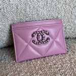 CHANEL Handbag 22S Pink 19 Flap Card Holder - Redeluxe
