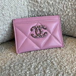 CHANEL Handbag 22S Pink 19 Flap Card Holder - Redeluxe