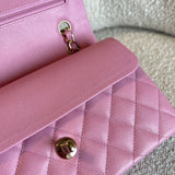 CHANEL Handbag 22S Pink Caviar Quilted Classic Flap Small LGHW - Redeluxe
