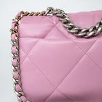 CHANEL Handbag 22S Pink Lambskin Quilted 19 Small Reverse Mixed Hardware - Redeluxe